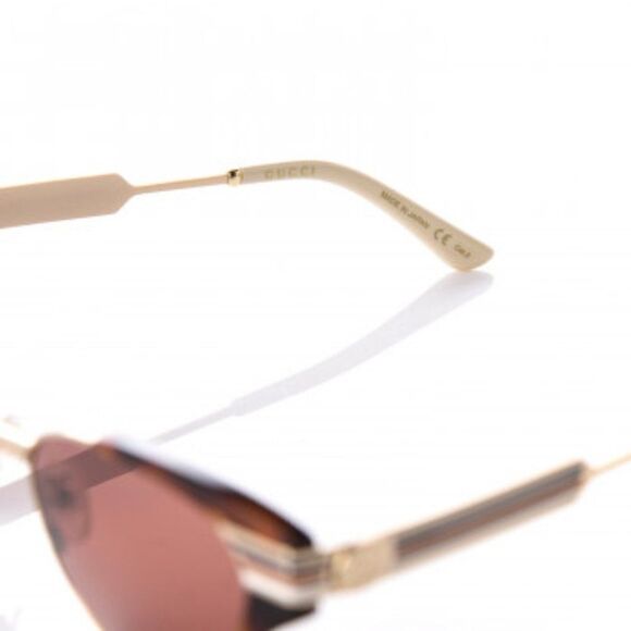 GUCCI Cat Eye Web Sunglasses GG0522S Tortoise Red White Blue Authentic - Picture 3 of 12